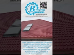 Metcoppo χάλυβα πλακάκια σχηματισμού Μηχανή με Cr12 κόψιμο λεπίδα 15-20m/min ταχύτητα