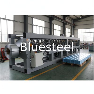 380V/50HZ/3Phase Roof Panel Roll Forming Machine με Cr12Mov Cutter και ταχύτητα σχηματισμού 10-25m/min