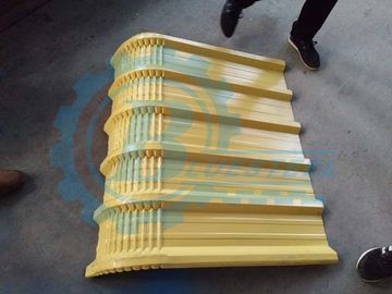 0.3-0.8mm πάχος Μηχανή σχηματισμού κυλίνδρων οροφής μετάλλου 8-15m/min Ταχύτητα σχηματισμού ±2mm Ανοχή κοπής