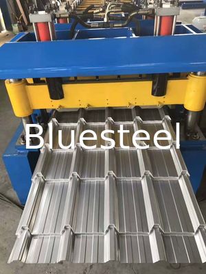 Μηχανή σχηματισμού κυλίνδρων κεραμίδων οροφής με μεταλλικά τραπεζοειδή βήματα